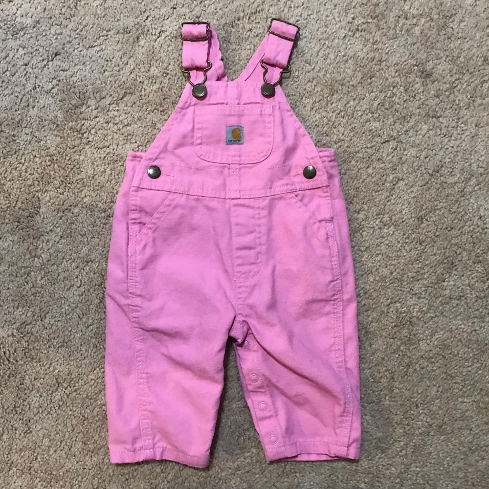 Pink Carhartt Baby Overalls